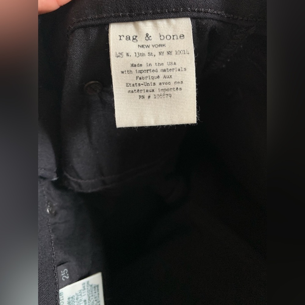 $220 NEW Rag & Bone Slim Skinny Low Rise Jeans Pants Sz 25 Equestrian leggings - Picture 13 of 14